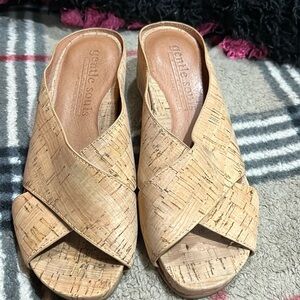 Gentle Souls By Kenneth Cole Gianna X-Band Slide Sandals LIKE NEW